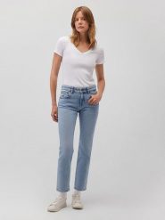 MAVI Dżinsy "Mirella" - Slim fit - w kolorze błękitnym rozmiar: W34/L30. Niebieskie jeansy Mavi, l, bez wzorów, klasyczne. Za 124.95 zł.