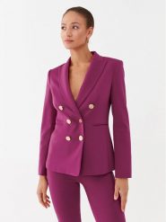Pinko Marynarka 100256 A15O Fioletowy Regular Fit. Fioletowe marynarki i żakiety Pinko, bez wzorów, z wiskozy, bez ramiączek. Za 1,069.00 zł.