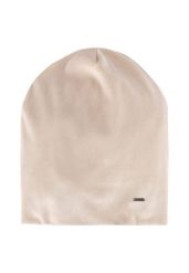 Welurowa czapka H-FROZEN. Brązowe czapki zimowe Volcano, bez wzorów, z dzianiny. Za 59.99 zł.
