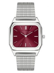 Liebeskind Zegarek kwarcowy w kolorze srebrno-bordowym rozmiar: onesize. Szare, analogowe zegarki Liebeskind, ze stali. Za 409.45 zł.