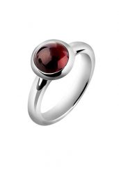 Nenalina Damski soliter okrągły elegancki z granatem w srebrze 925 Sterling Silver Pierścionki 1 ct. Szare pierścionki Nenalina, z granatem, srebrne. Za 293.99 zł.