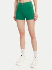 Fila Szorty sportowe Limes FAW1024 Zielony Slim Fit. Zielone szorty sportowe Fila, bez wzorów, z bawełny. Za 109.99 zł.
