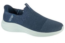 Buty sportowe Sneakersy damskie, Slip-Ins: Ultra Flex 3.0 - Nezzo. Niebieskie buty treningowe Skechers, bez wzorów, z materiału, przed kostkę, bez zapięcia, trekkingowe. Za 359.99 zł.