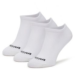 Stopki G-Star. Białe skarpetki G-Star, bez wzorów. Za 24.99 zł.
