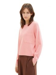 Tom Tailor Sweter w kolorze jasnoróżowym rozmiar: XL. Różowe swetry Tom Tailor, s, bez wzorów, z wiskozy, klasyczne, bez ramiączek. Za 66.00 zł.