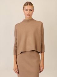 APART Sweter w kolorze karmelowym rozmiar: 44/46. Brązowe swetry Apart, bez wzorów, z kaszmiru, bez ramiączek. Za 165.99 zł.