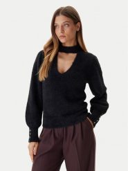 Guess Sweter W5BR92 Z3BJ0 Czarny Relaxed Fit. Czarne swetry Guess, l, z aplikacjami, z syntetyku, bez ramiączek. Za 304.50 zł.