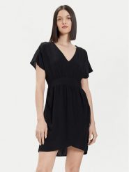 ONLY Sukienka codzienna 15317834 Czarny Tight Fit. Czarne sukienki ONLY, na co dzień, m, bez wzorów, z wiskozy, bez kołnierzyka, bez ramiączek, proste. Za 79.99 zł.