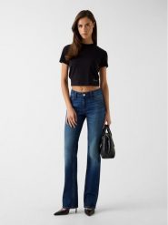 Guess Jeansy 180564 Niebieski Flared Fit. Niebieskie jeansy Guess, z aplikacjami, z jeansu. Za 439.99 zł.