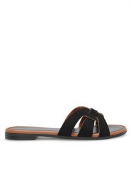 Lasocki Klapki ARENA RST-ARENA-47 Czarny. Czarne klapki Lasocki, bez wzorów, ze skóry, bez obcasa, bez zapięcia. Za 119.99 zł.