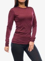 Bluza termoaktywna damska Sensor Merino Air Tee LS. Czerwone bluzy Sensor, s, bez wzorów, z materiału, bez kaptura. Za 307.99 zł.