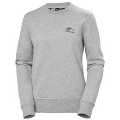 Bluza damska Helly Hansen Nord Graphic. Szare bluzy Helly Hansen, bez wzorów, bez ramiączek, bez kaptura. Za 319.00 zł.