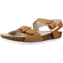 Sandały CLARKS RIVER SAND K Jasnobrązowy. Brązowe sandały Clarks, bez wzorów, ze skóry, sportowe, bez obcasa, bez zapięcia. Za 152.99 zł.