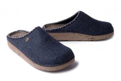 INBLU ED-18 041 szaro-niebieski, kapcie damskie. Niebieskie kapcie Inblu, bez wzorów, z tkaniny. Za 98.99 zł.