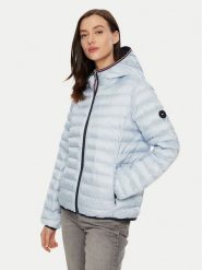 Tommy Hilfiger Kurtka puchowa WW0WW45317 Błękitny Regular Fit. Niebieskie kurtki Tommy Hilfiger, m, bez wzorów, z puchu, bez kaptura. Za 1,099.00 zł.