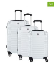 Geographical Norway 3-częściowy zestaw "Sourcing" w kolorze białym rozmiar: onesize. Białe walizki Geographical Norway. Za 414.33 zł.