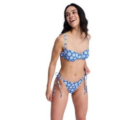 Dół bikini dla Kobiety PRINTED ESSENTIALS Niebieski. Niebieskie bikini Roxy, bez wzorów, z elastanu. Za 129.99 zł.