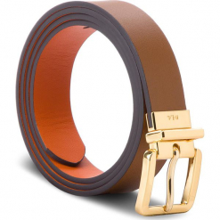 Pasek Damski LAUREN RALPH LAUREN - Dryden 412665677002 L Field Brown/Monarch Orange. Brązowe paski marki Lauren Ralph Lauren, w paski, ze skóry. Za 219.90 zł.