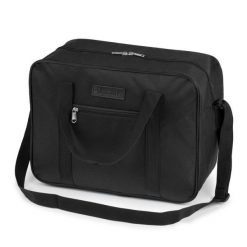 Torba podróżna do samolotu 40x30x20 SOLIER STB01 czarna. Czarne torby podróżne Solier, bez wzorów, z materiału. Za 65.00 zł.