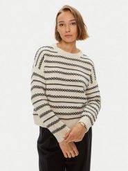 Weekend Max Mara Sweter Foster 2425366151 Beżowy Standard Fit. Brązowe swetry Weekend Max Mara, l, bez wzorów, z bawełny, bez ramiączek. Za 569.99 zł.