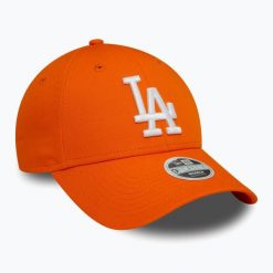 Czapka z daszkiem damska New Era League Essential 9FORTY Los Angeles Dodgers. Brązowe czapki z daszkiem New Era, bez wzorów. Za 109.99 zł.