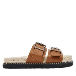 Espadryle Castañer. Brązowe espadryle Castañer, bez wzorów, bez obcasa. Za 599.99 zł.