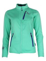 Peak Mountain Kurtka polarowa "Aynur" w kolorze turkusowym rozmiar: M. Niebieskie kurtki Peak Mountain, m, bez wzorów, z polaru, bez kaptura. Za 173.99 zł.