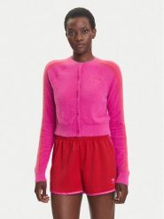 Adidas Kardigan Fluffy JW3645 Różowy Regular Fit. Czerwone swetry adidas, xs, bez wzorów, z syntetyku, bez ramiączek. Za 369.99 zł.