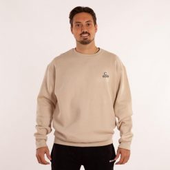 Bluza Vibor-A Cascabel beżowa. Brązowe bluzy VIBORA, m, bez wzorów, z bawełny, bez kaptura, na fitness i siłownię. Za 229.99 zł.