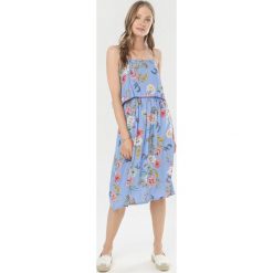 Niebieska Sukienka Pheriye. Niebieskie sukienki Born2be, l, bez wzorów, bez kołnierzyka, bez ramiączek, mini, dopasowane. Za 79.99 zł.