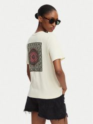 RVCA T-Shirt Daily 23B351502 Kremowy Regular Fit. Białe t-shirty RVCA, m, bez wzorów, z bawełny, bez kołnierzyka, bez ramiączek. Za 119.99 zł.