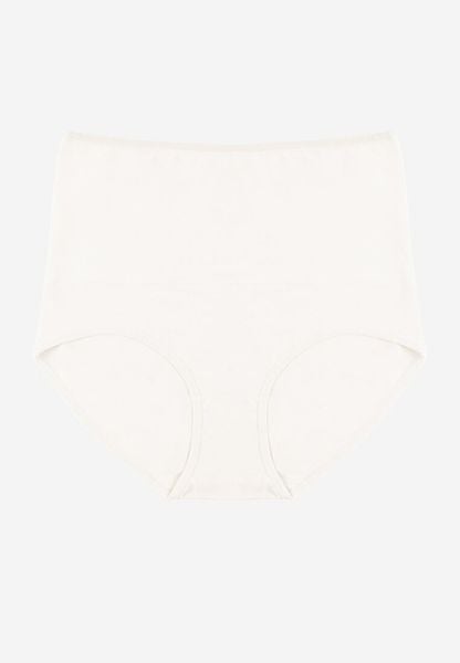 Białe Modelujące Majtki z Bawełny High Waist Nilionea. Białe bielizna modelująca Renee, bez wzorów, z bawełny, z podwyższonym stanem. Za 14.99 zł.
