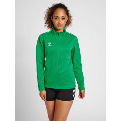 Bluza sportowa damska Hummel half zip Core XK. Zielone bluzy bez kaptura Hummel, xl, bez wzorów, z dresówki, bez kaptura, na fitness i siłownię. W wyprzedaży za 157.00 zł.