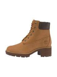 Timberland Skórzane botki "Kinsley" w kolorze jasnobrązowym rozmiar: 41. Brązowe botki Timberland, bez wzorów, z materiału, bez obcasa, bez zapięcia. Za 387.44 zł.