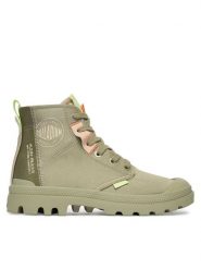 Palladium Trapery Pampahi Urbanlayer 94668-230-M Zielony. Zielone traperki Palladium, bez wzorów, z materiału, bez obcasa, bez zapięcia. Za 399.99 zł.