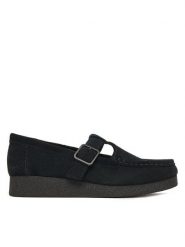 Clarks Półbuty WallabeeEVOBar 26183153 Czarny. Czarne półbuty wsuwane Clarks, bez wzorów, ze skóry, bez obcasa, na płaskiej podeszwie. Za 479.99 zł.