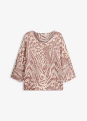 Sweter z nietoperzowymi rękawami. Brązowe swetry bonprix, bez wzorów, eleganckie, bez ramiączek. Za 47.99 zł.