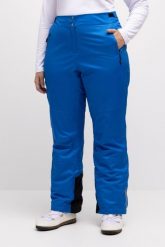 Damskie Spodnie narciarskie nieprzemakalne modelowane kolana mankiet od śniegu. Niebieskie spodnie narciarskie Ulla Popken, bez wzorów, z elastanu, narciarskie. Za 639.99 zł.