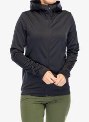 Bluza polarowa damska Peak Performance Rider Tech Zip Hood. Czarne bluzy z kapturem Peak Performance, xs, bez wzorów, z elastanu, z kapturem. Za 456.49 zł.