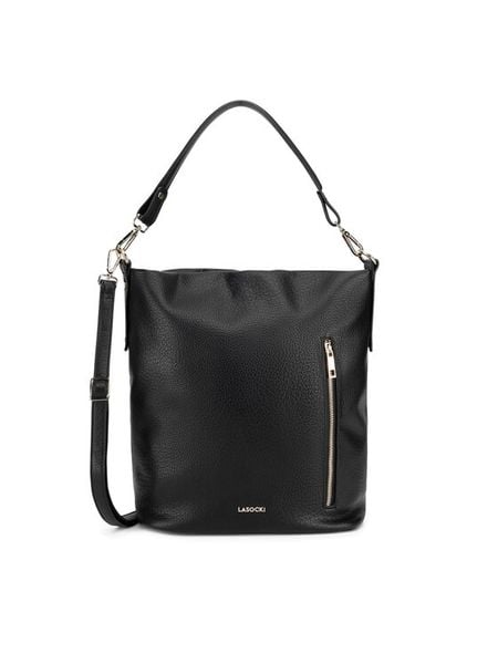 Lasocki Torebka C-LSK-K-066-06 Czarny. Czarne torebki klasyczne Lasocki, bez wzorów, bez dodatków. Za 199.99 zł.