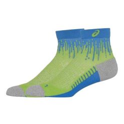 Skarpety Do Biegania Unisex Dla Dorosłych Z Logo. Niebieskie skarpetki sportowe ASICS, bez wzorów, do biegania. Za 115.99 zł.