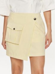 Herskind Spódnica mini Carolina 5115519 Żółty Regular Fit. Żółte spódnice Herskind, bez wzorów, z syntetyku, mini. Za 439.99 zł.
