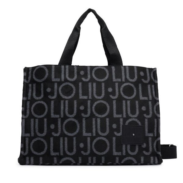 Torebka Liu Jo. Czarne shopper bag Liu Jo, bez wzorów, bez dodatków. Za 469.99 zł.