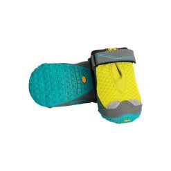 Buty dla psa w góry Ruffwear Grip Trex Dog Boots. Zielone buty treningowe RUFFWEAR, bez wzorów, bez zapięcia, outdoorowe. Za 218.99 zł.
