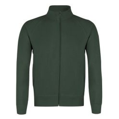 Fruit of the Loom Lekka Bluza Dresowa Verde Oscuro. Zielone bluzy bez kaptura Softee, bez wzorów, z bawełny, bez kaptura. Za 169.99 zł.