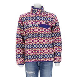 Second life - Kobiecy polar Synchilla Snap-T - Jak nowy. Fioletowe bluzy z polaru Patagonia, bez wzorów, z polaru, trekkingowe. Za 340.76 zł.