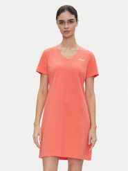 DKNY Sport Sukienka codzienna DP5D4902 Koralowy Regular Fit. Pomarańczowe sukienki DKNY Sport, na co dzień, xs, bez wzorów, z bawełny, sportowe, bez kołnierzyka, bez ramiączek, proste. Za 139.99 zł.