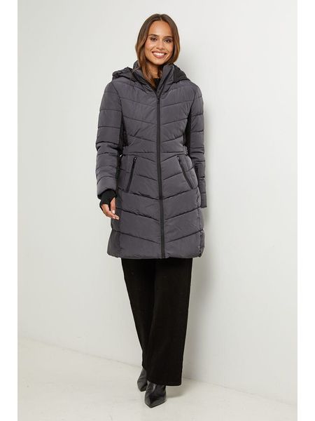 L'armoire de Suzette Kurtka pikowana w kolorze szarym rozmiar: 40. Szare kurtki L'armoire de Suzette, l, bez wzorów, z tkaniny, klasyczne, bez kaptura. Za 195.99 zł.