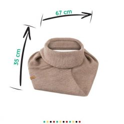 Komin Zimowy Damski Składany Brødrene K4 Kawa. Szaliki i kominy na jesień, bez wzorów, eleganckie. Za 64.90 zł.
