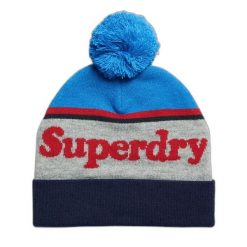 Czapka z logo dla kobiet Superdry Essential. Czerwone czapki zimowe Superdry, bez wzorów, eleganckie. Za 99.70 zł.
